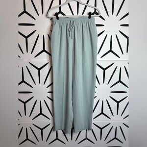 Alfred Dunner Soft Blue Elastic Waist Pants with Pockets